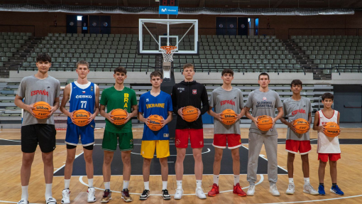 Cantera UCAM Murcia CB con las selecciones internacionales