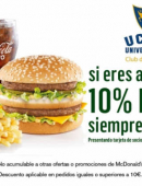 Promociones exclusivas de McDonald's Murcia para abonados del UCAM CF