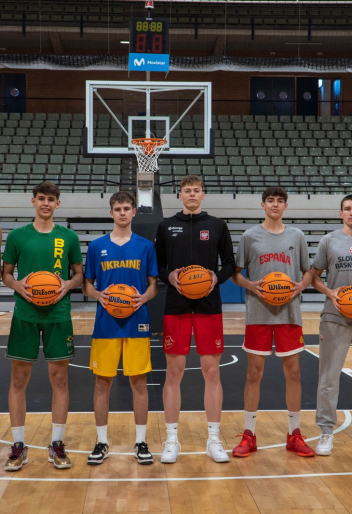 Cantera UCAM Murcia CB con las selecciones internacionales