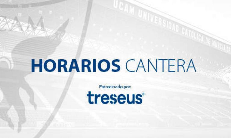 Horarios de nuestra cantera (25/01 – 26/01)